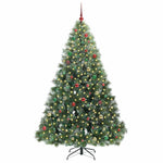 Kunstig Juletre Med 300 Led Med Stativ Grønn 210 Cm Pe Og Pvc