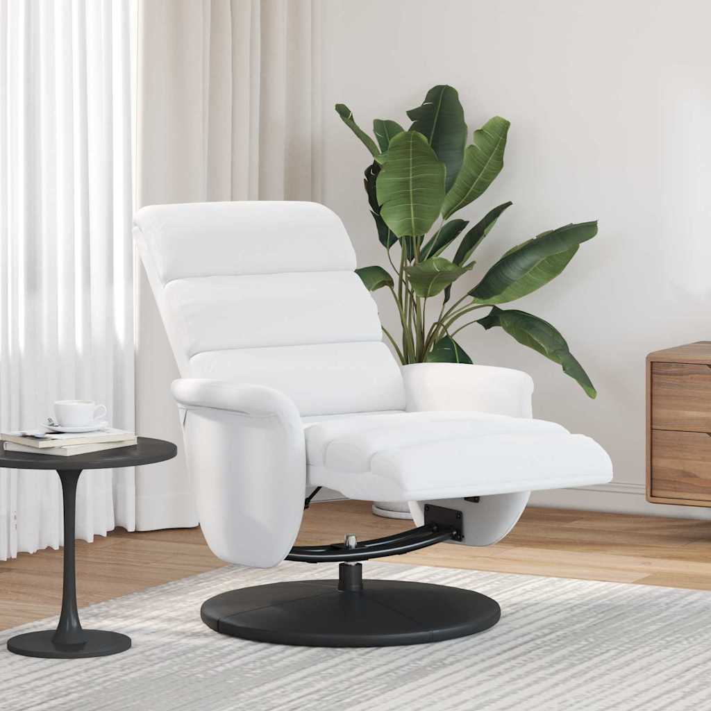 Reclinerstol Hvit 71 X 98 X 106 Cm Kunstlær
