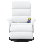 Massasjestol Hvit 71 X 98 X 106 Cm Kunstlær