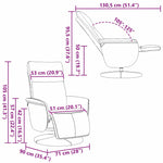 Massasjestol Svart 71 X 90 X 105 Cm Kunstlær