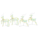 Led Reinsdyr Med 80 Led 4 Pcs Flerfarget Pet