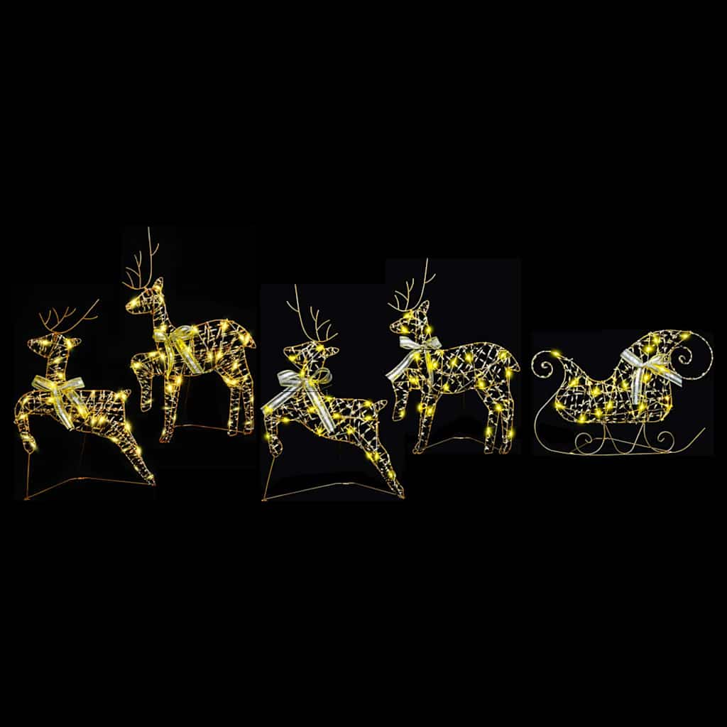 Led Reinsdyr Med 40 Led 5 Pcs Gull Pet