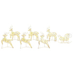 Led Reinsdyr Med 40 Led 7 Pcs Gull Pet