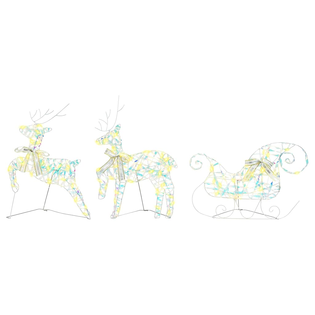 Led Reinsdyr Med 40 Led 7 Pcs Flerfarget Pet