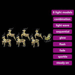 Led Reinsdyr Med 40 Led 7 Pcs Flerfarget Pet