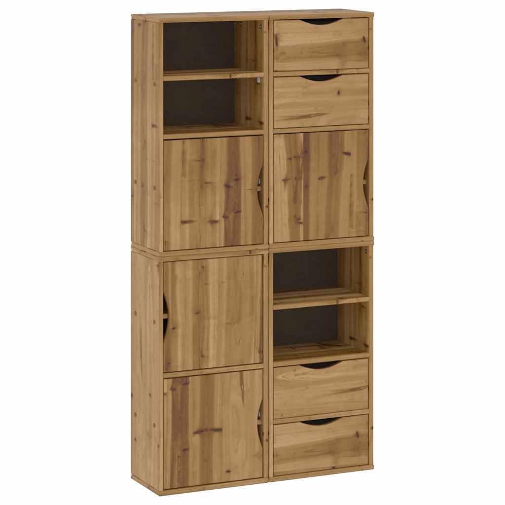 Sideskap 4 Stk Odda 40X24X79 Cm Heltre Furu