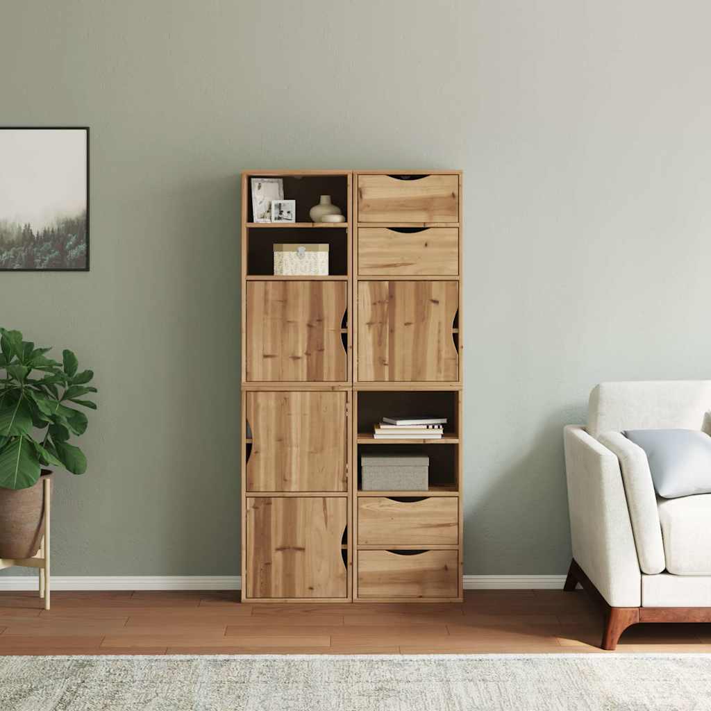 Sideskap 4 Stk Odda 40X24X79 Cm Heltre Furu