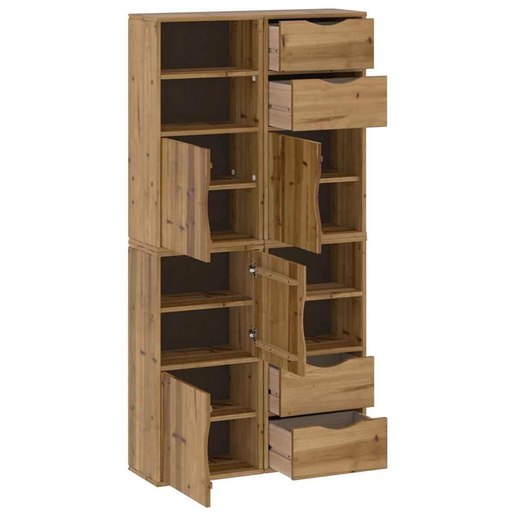 Sideskap 4 Stk Odda 40X24X79 Cm Heltre Furu