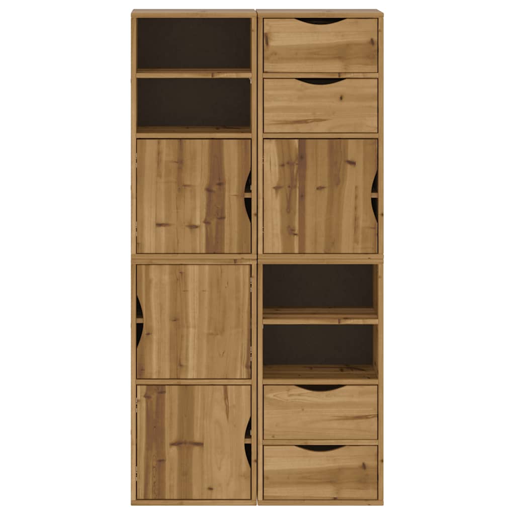 Sideskap 4 Stk Odda 40X24X79 Cm Heltre Furu