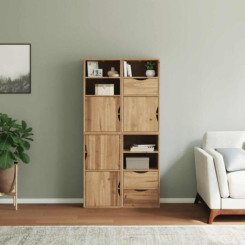 Sideskap 4 Stk Odda 40X24X79 Cm Heltre Furu