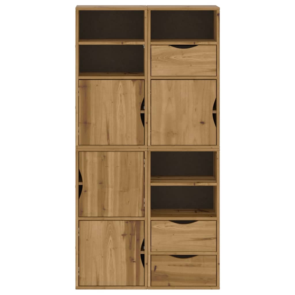 Sideskap 4 Stk Odda 40X24X79 Cm Heltre Furu