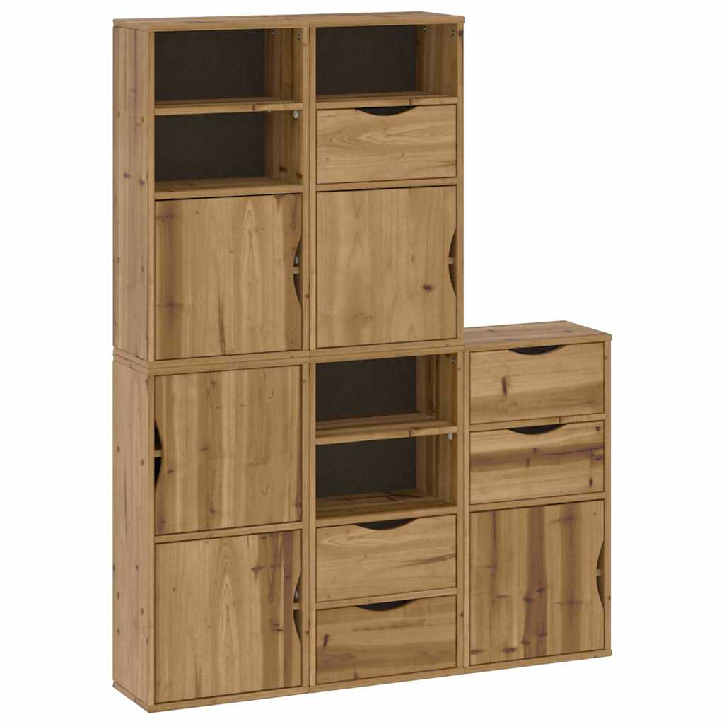 Sideskap 5 Stk Odda 40X24X79 Cm Heltre Furu
