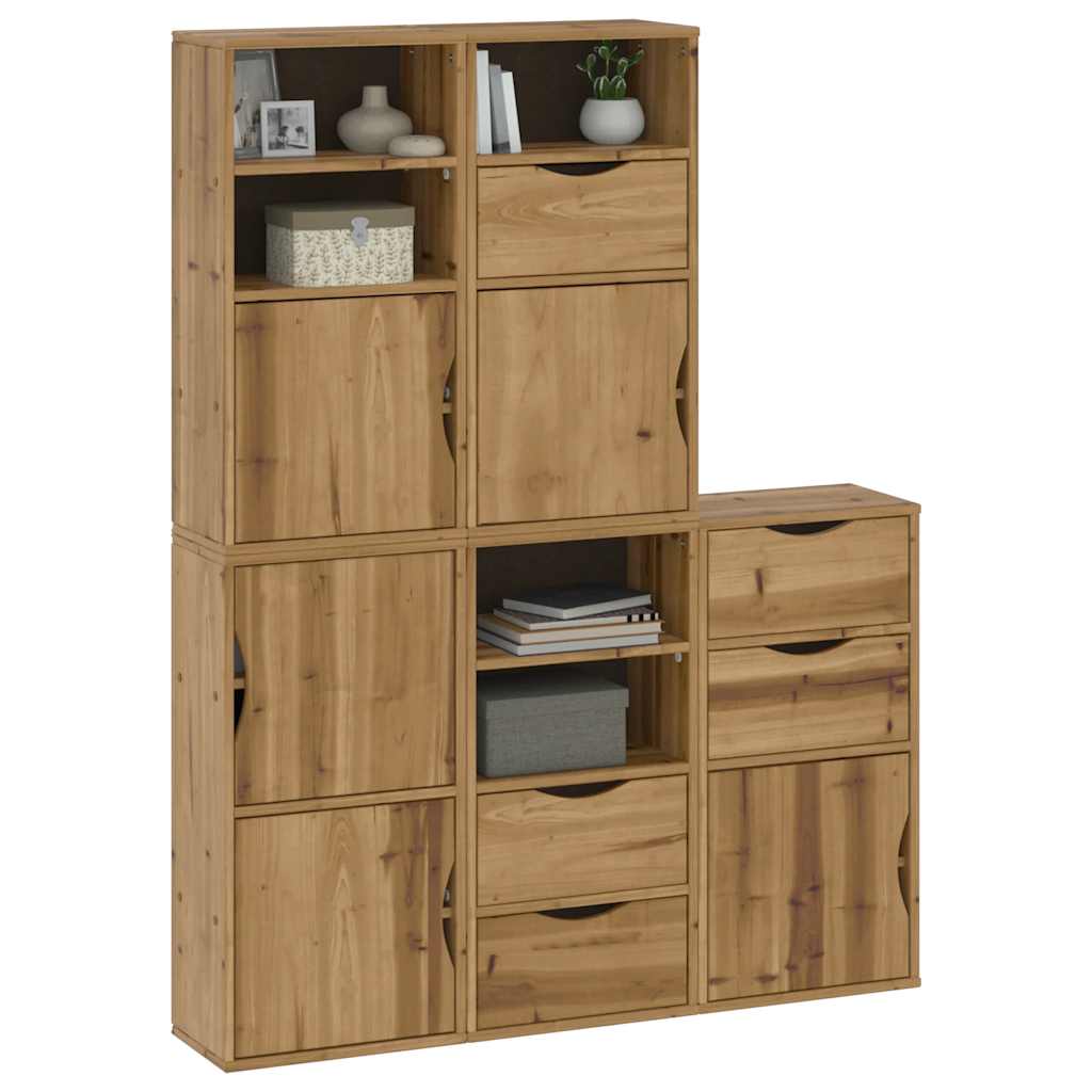 Sideskap 5 Stk Odda 40X24X79 Cm Heltre Furu