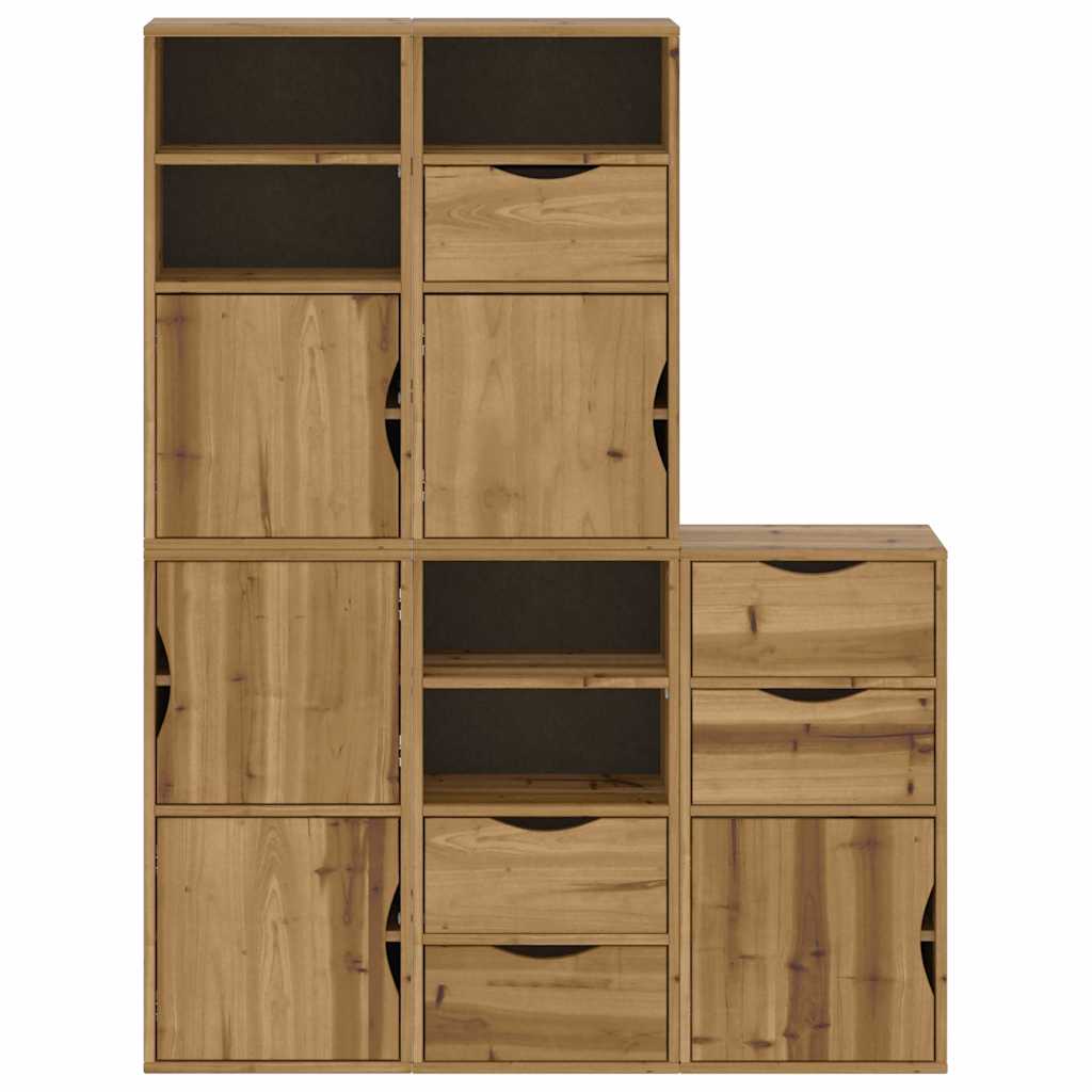 Sideskap 5 Stk Odda 40X24X79 Cm Heltre Furu