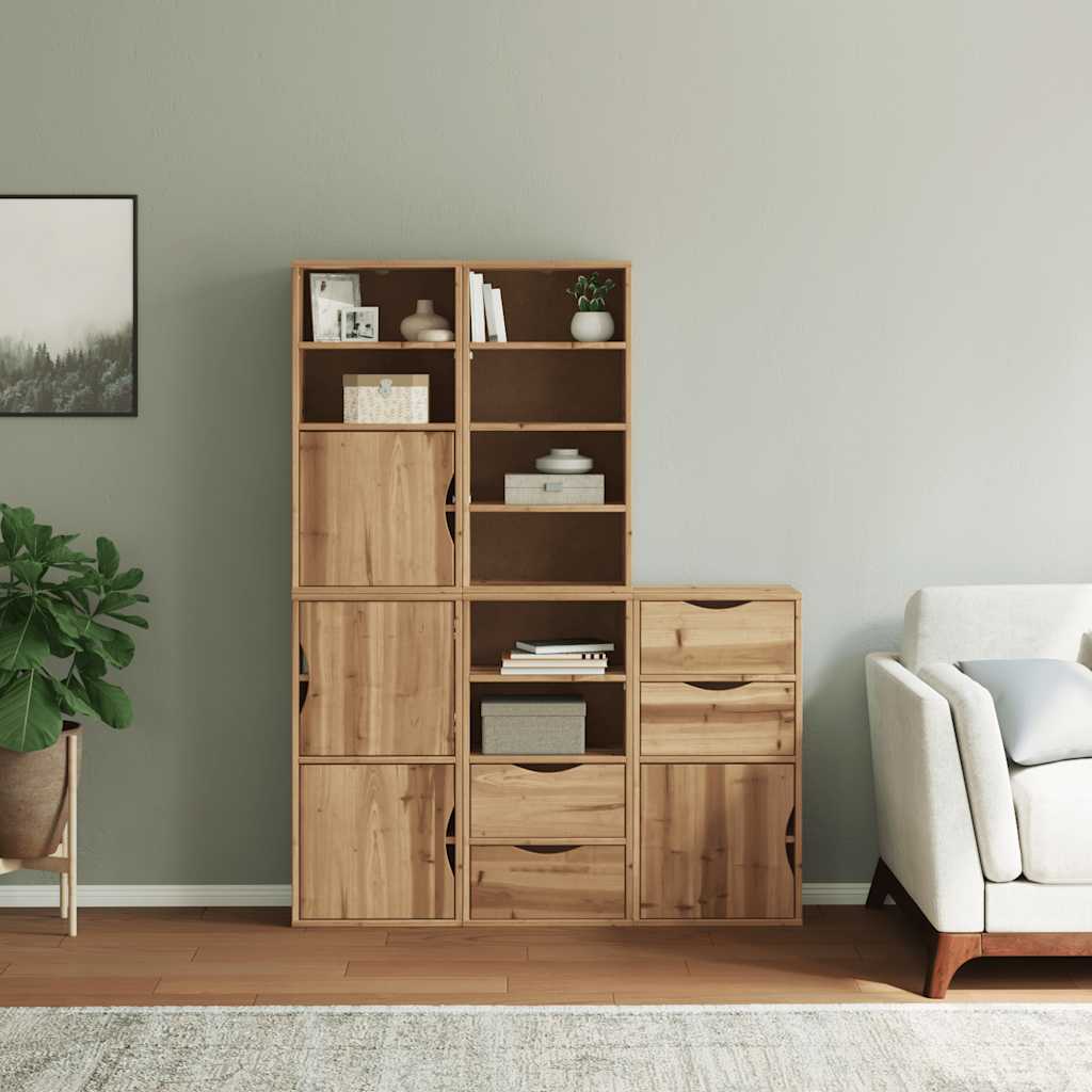 Sideskap 5 Stk Odda 40X24X79 Cm Heltre Furu
