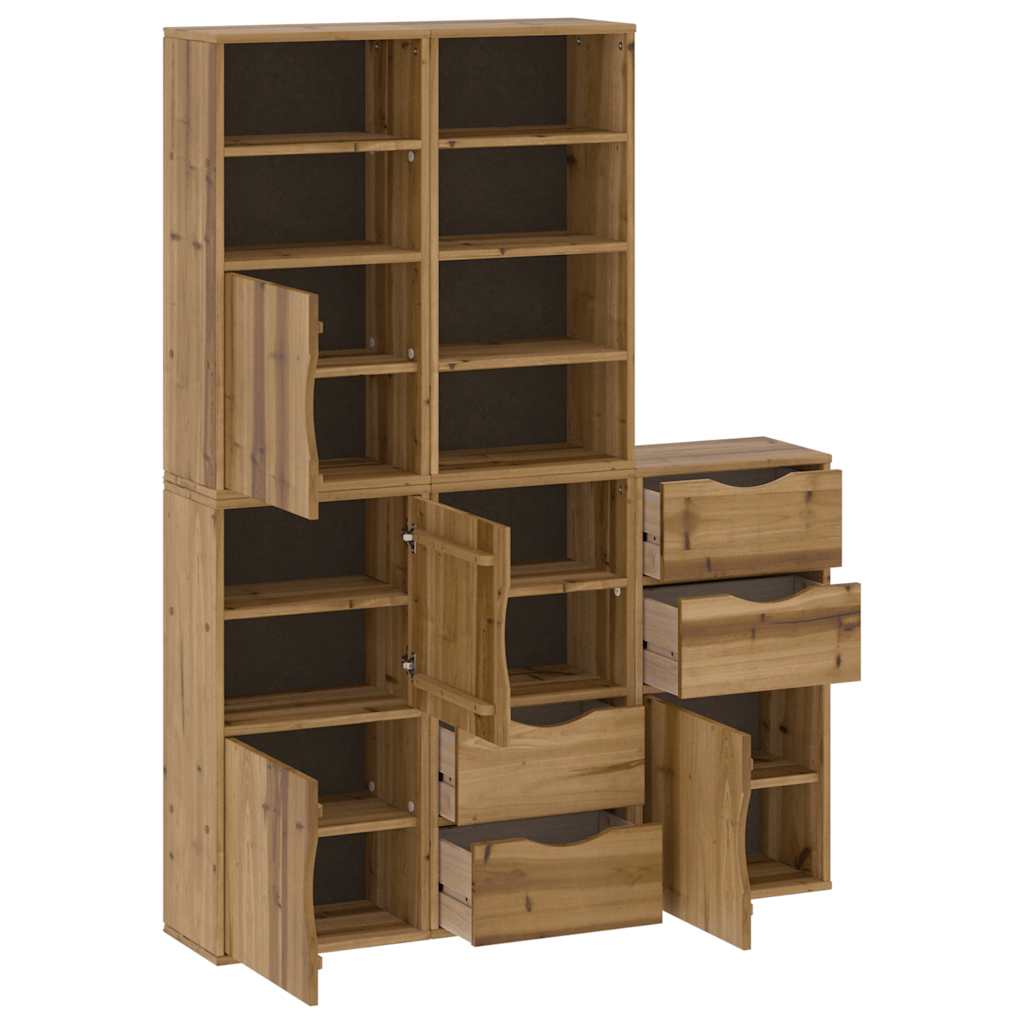 Sideskap 5 Stk Odda 40X24X79 Cm Heltre Furu