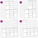 Sideskap 5 Stk Odda 40X24X79 Cm Heltre Furu