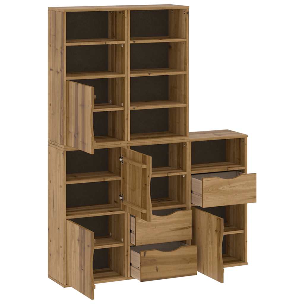Sideskap 5 Stk Odda 40X24X79 Cm Heltre Furu