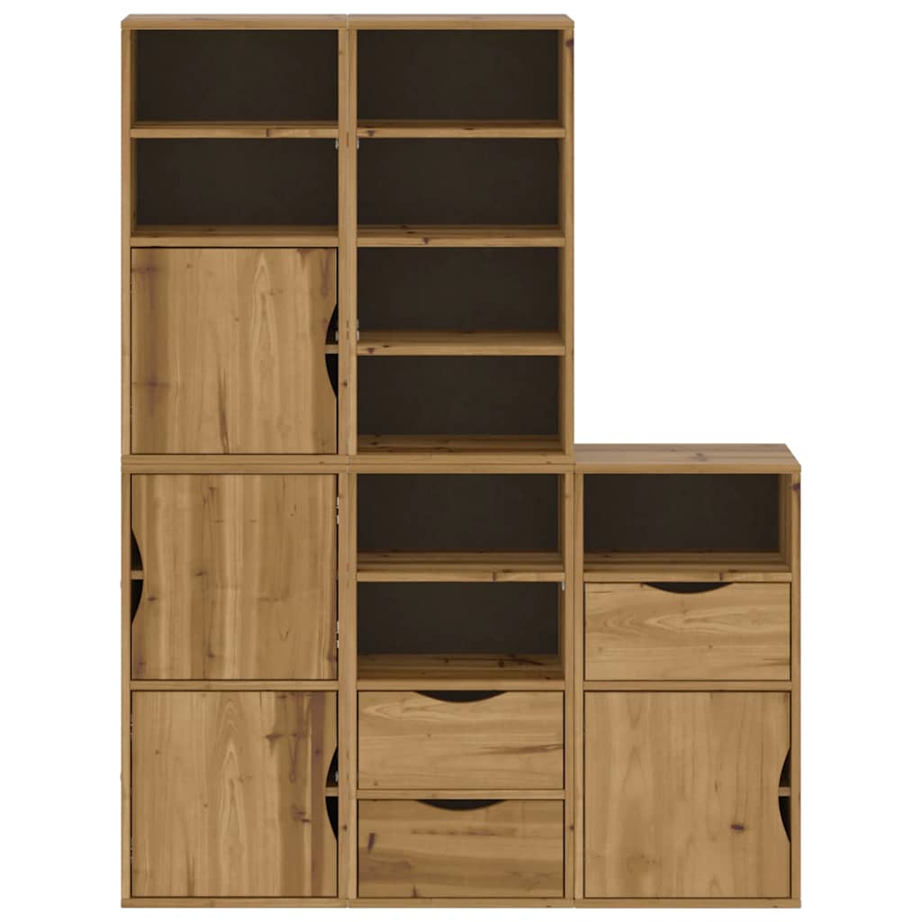 Sideskap 5 Stk Odda 40X24X79 Cm Heltre Furu
