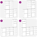 Sideskap 5 Stk Odda 40X24X79 Cm Heltre Furu