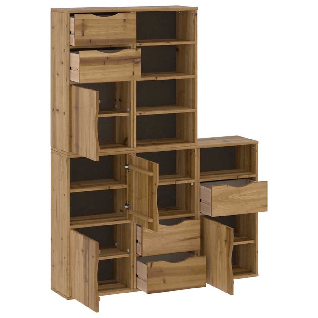 Sideskap 5 Stk Odda 40X24X79 Cm Heltre Furu