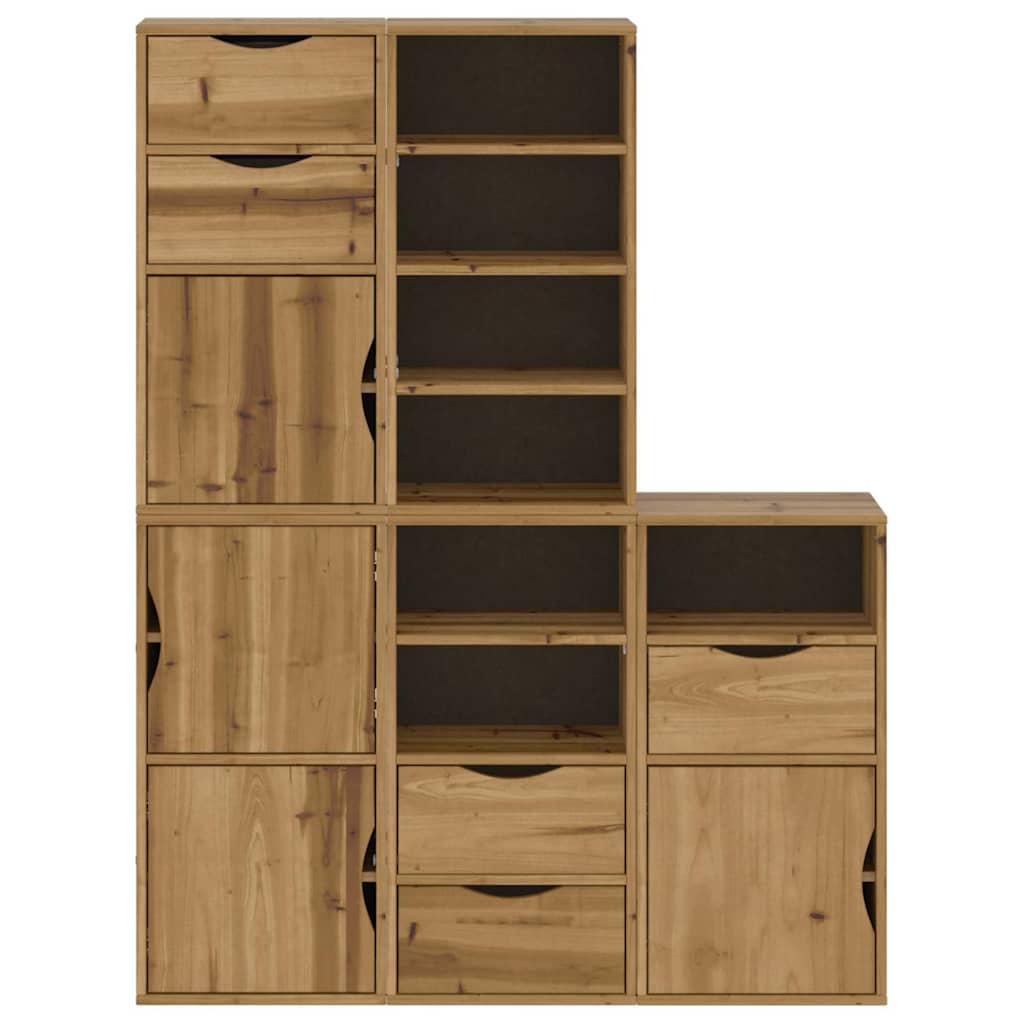 Sideskap 5 Stk Odda 40X24X79 Cm Heltre Furu