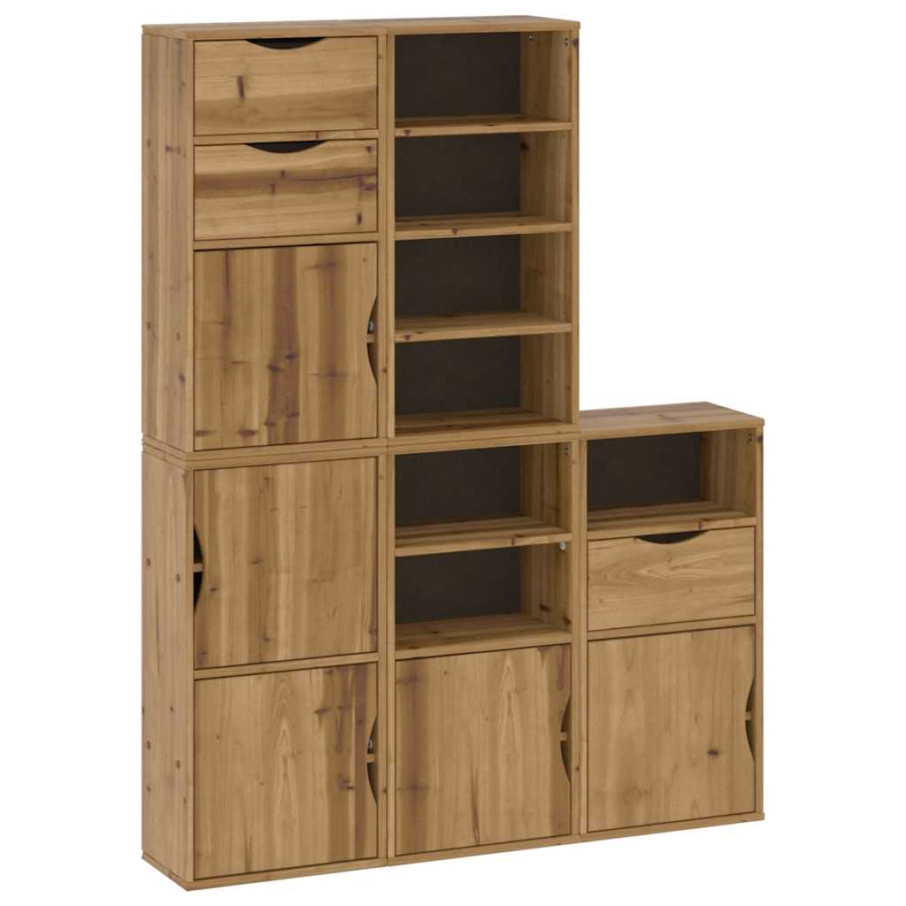 Sideskap 5 Stk Odda 40X24X79 Cm Heltre Furu