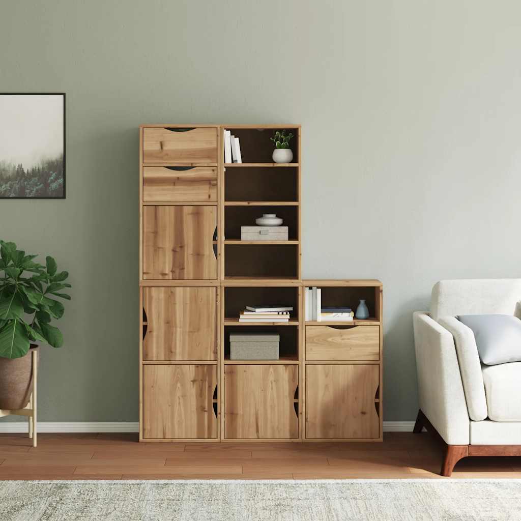 Sideskap 5 Stk Odda 40X24X79 Cm Heltre Furu