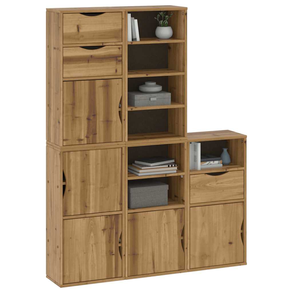 Sideskap 5 Stk Odda 40X24X79 Cm Heltre Furu
