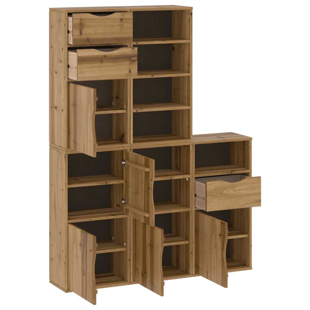 Sideskap 5 Stk Odda 40X24X79 Cm Heltre Furu