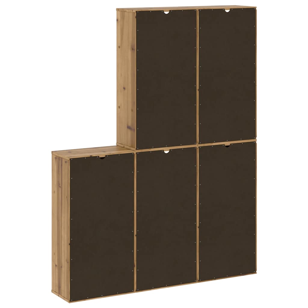 Sideskap 5 Stk Odda 40X24X79 Cm Heltre Furu