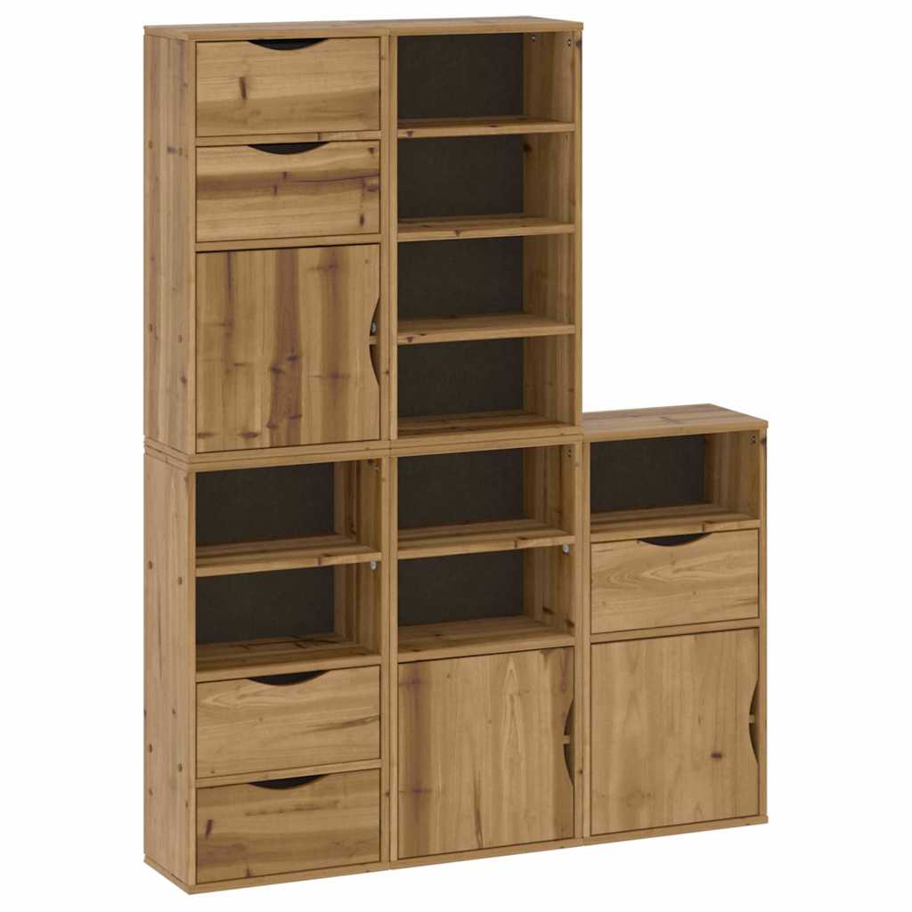 Sideskap 5 Stk Odda 40X24X79 Cm Heltre Furu
