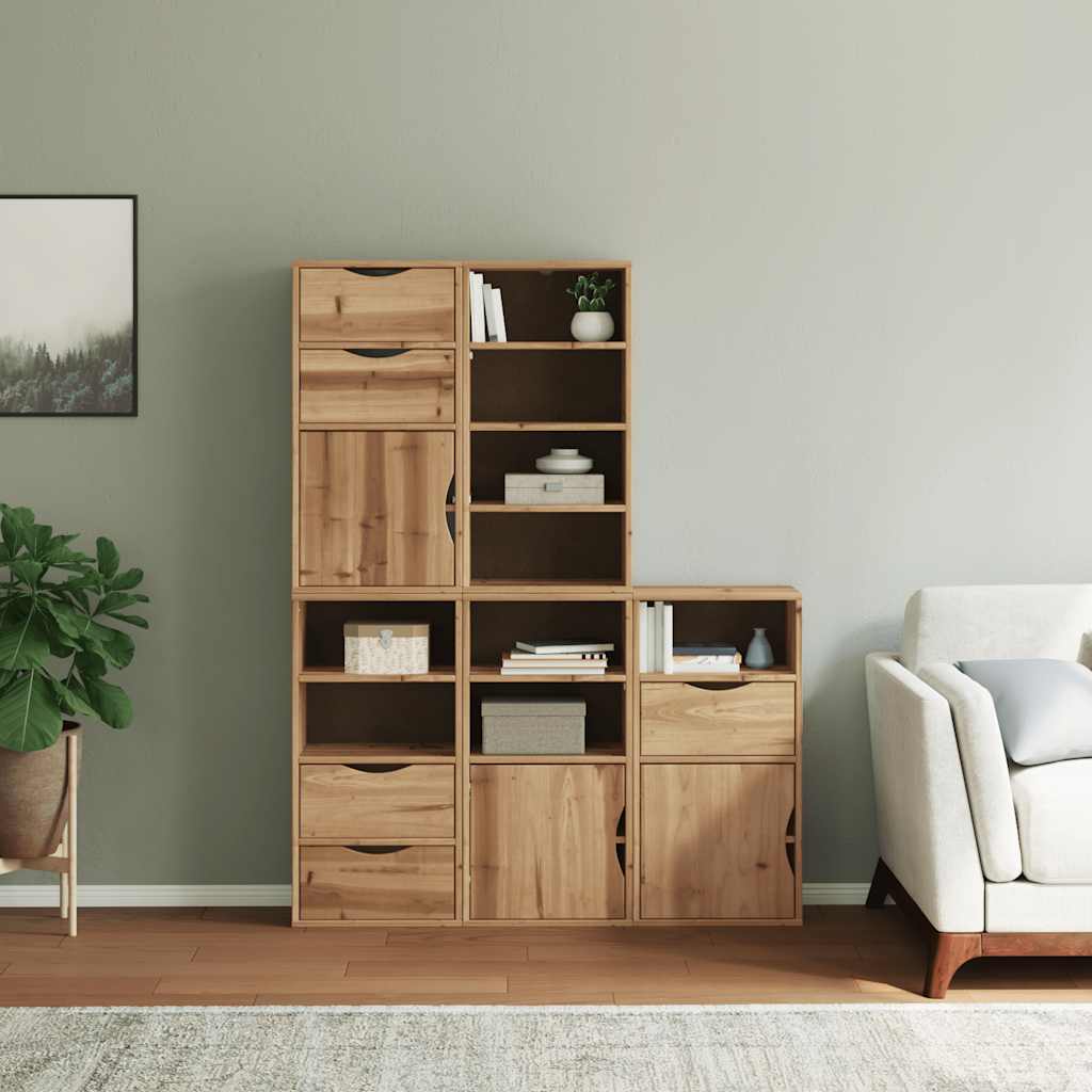 Sideskap 5 Stk Odda 40X24X79 Cm Heltre Furu