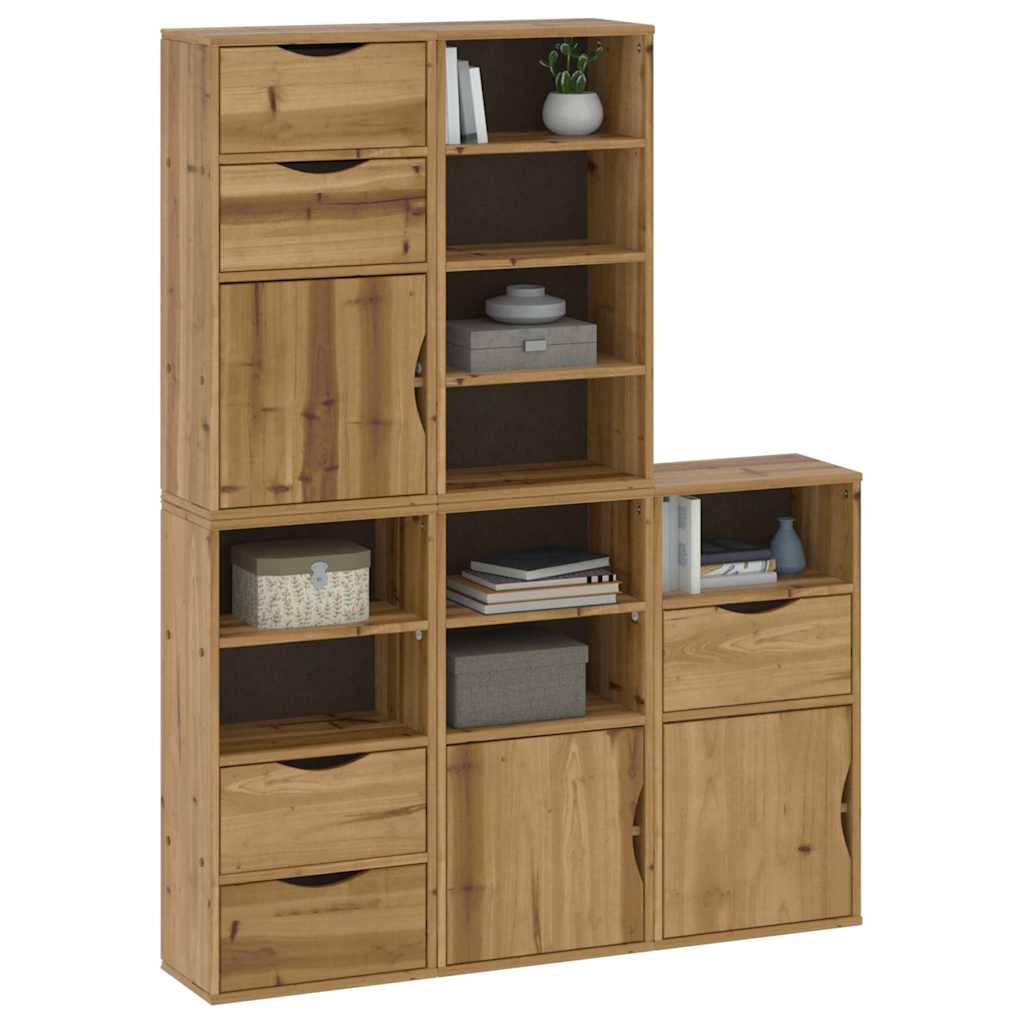 Sideskap 5 Stk Odda 40X24X79 Cm Heltre Furu