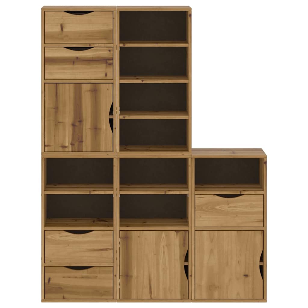 Sideskap 5 Stk Odda 40X24X79 Cm Heltre Furu