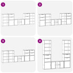 Tv-Enheter Med Oppbevaring 5-Delers Odda Hvit Heltre Furu