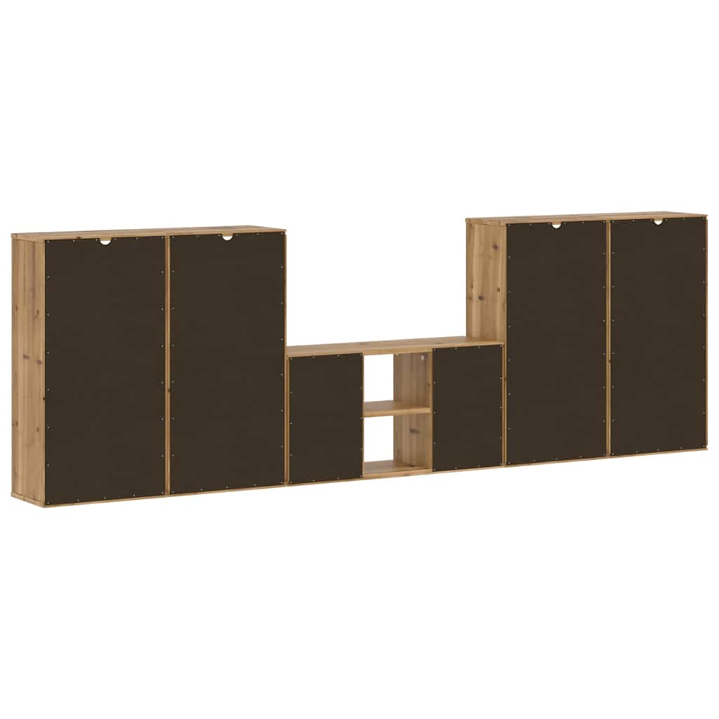 Tv-Enheter Med Oppbevaring 5-Delers Odda Heltre Furu