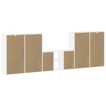 Tv-Enheter Med Oppbevaring 5-Delers Odda Hvit Heltre Furu