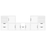 Tv-Enheter Med Oppbevaring 5-Delers Odda Hvit Heltre Furu