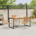 Hage Spisegruppe 5 Pcs Beige Og Brun Polyrotting
