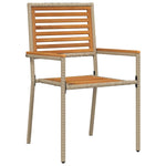 Hage Spisegruppe 5 Pcs Beige Og Brun Polyrotting