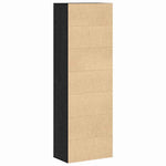 Highboard Svart Eik 60 X 35 X 180 Cm Konstruert Tre