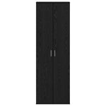 Highboard Svart Eik 60 X 35 X 180 Cm Konstruert Tre