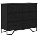 Kommode Med Skuff 2 Pcs Svart Eik 91 X 35,5 X 74,5 Cm