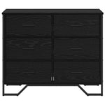 Kommode Med Skuff 2 Pcs Svart Eik 91 X 35,5 X 74,5 Cm