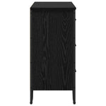 Kommode Med Skuff 2 Pcs Svart Eik 91 X 35,5 X 74,5 Cm