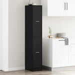 Apotekskap Svart Eik 30 X 41 X 174.5 Cm Konstruert Tre