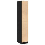 Apotekskap Svart Eik 30 X 41 X 174.5 Cm Konstruert Tre
