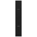 Apotekskap Svart Eik 30 X 41 X 174.5 Cm Konstruert Tre