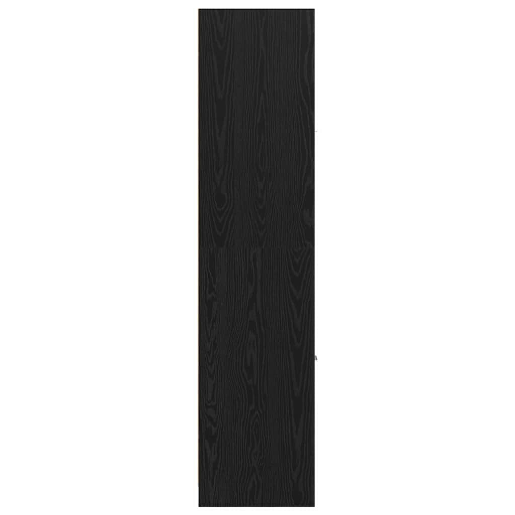 Apotekskap Svart Eik 30 X 41 X 174.5 Cm Konstruert Tre
